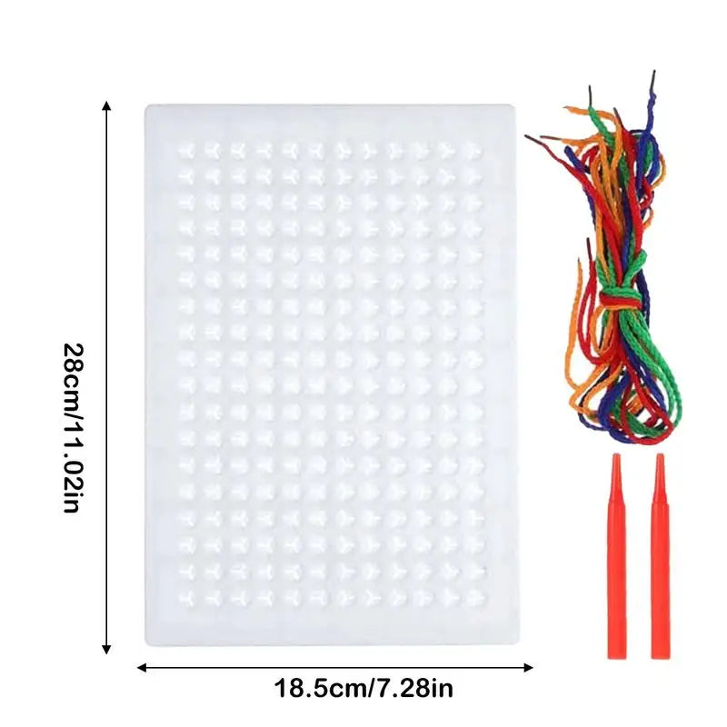 Thread Board For Kids Interactive Early Learning Lacing Toy Imagination Development For Birthday Kids Boys Girls Home School